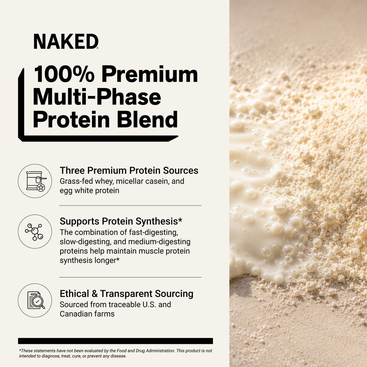 Egg, Whey & Casein Protein Powder Blend | Vegan, Non-GMO