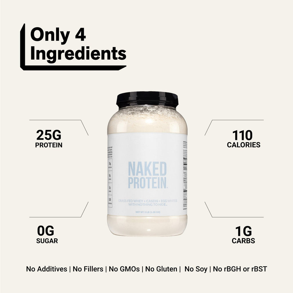 Egg, Whey & Casein Protein Powder Blend | Vegan, Non-GMO