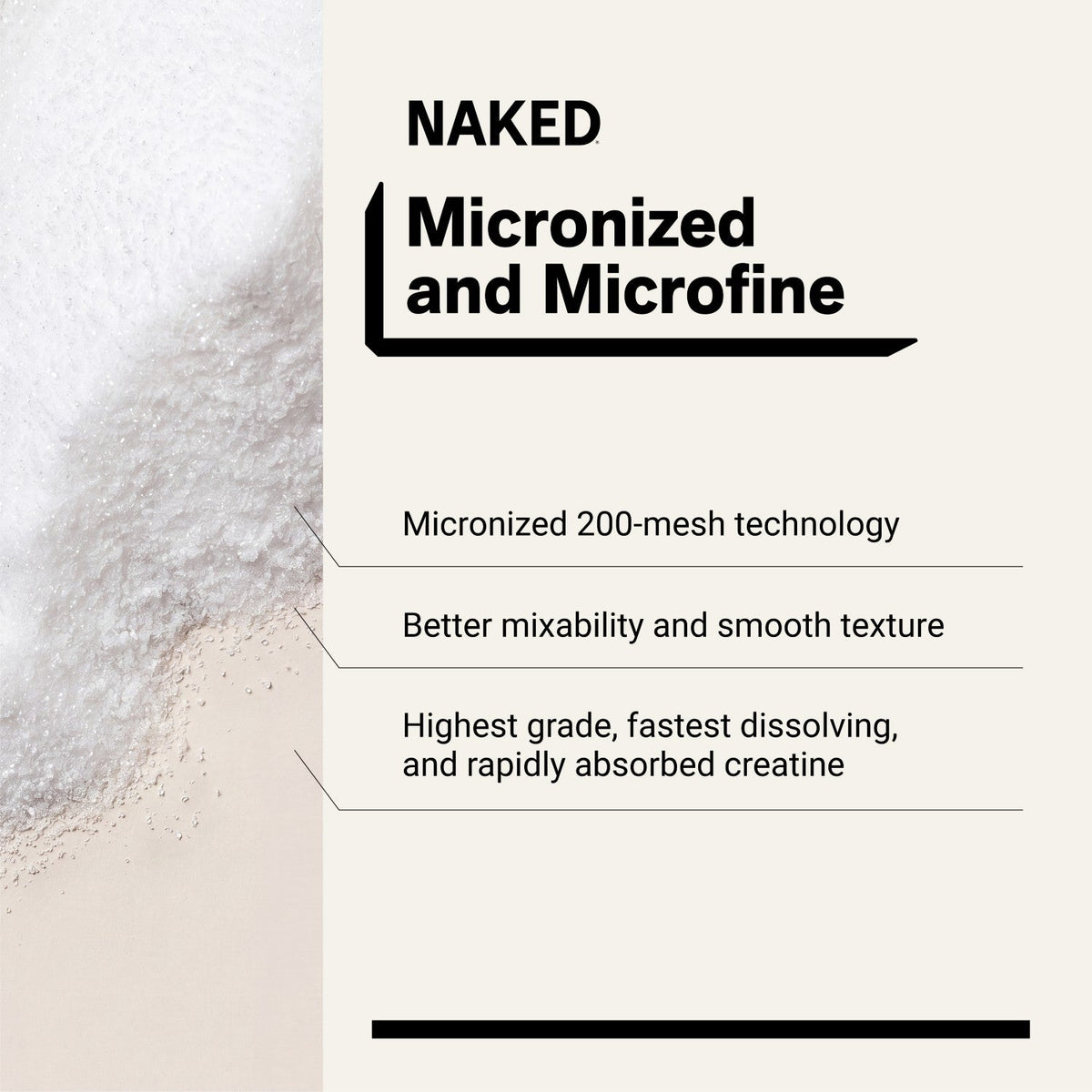 Creatine Monohydrate Powder | Naked Creatine - 2.2LB