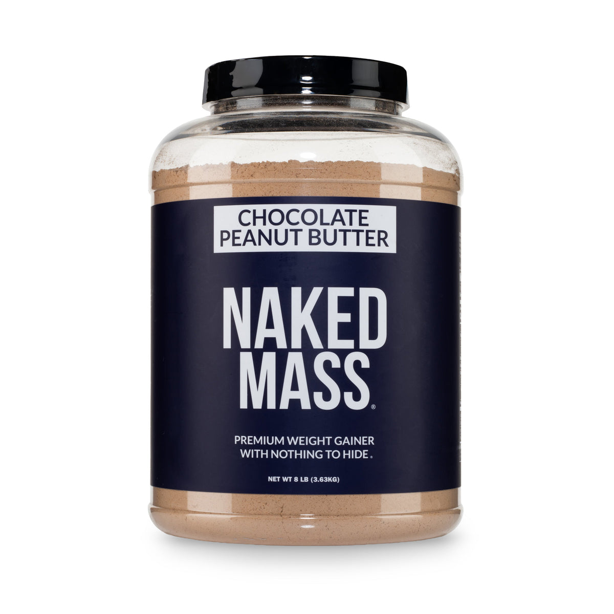 Chocolate Peanut Butter Mass Gainer Protein Supplement | Naked Mass - 8LB