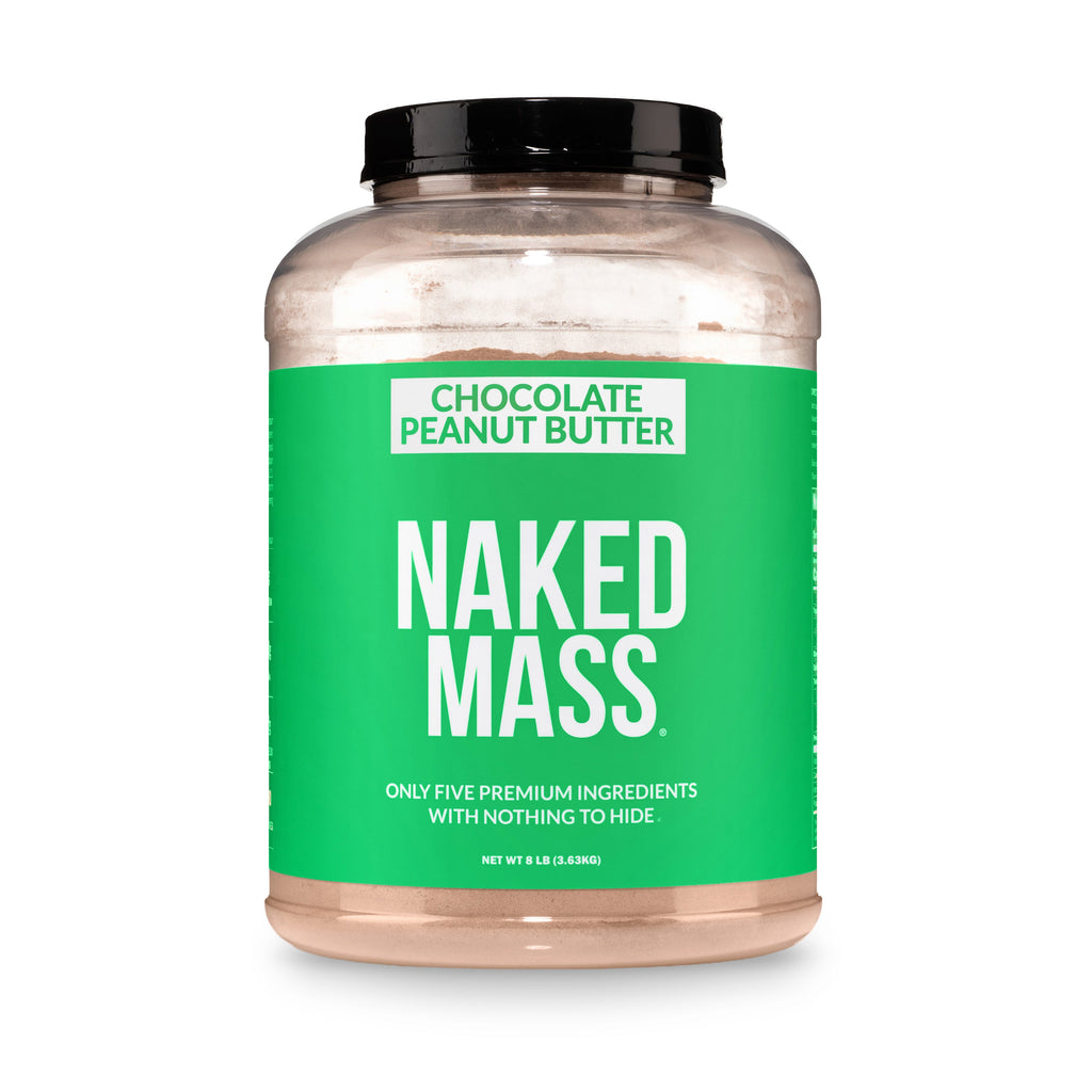 Chocolate Peanut Butter Vegan Mass Gainer Supplement | Naked Vegan Mass - 8LB