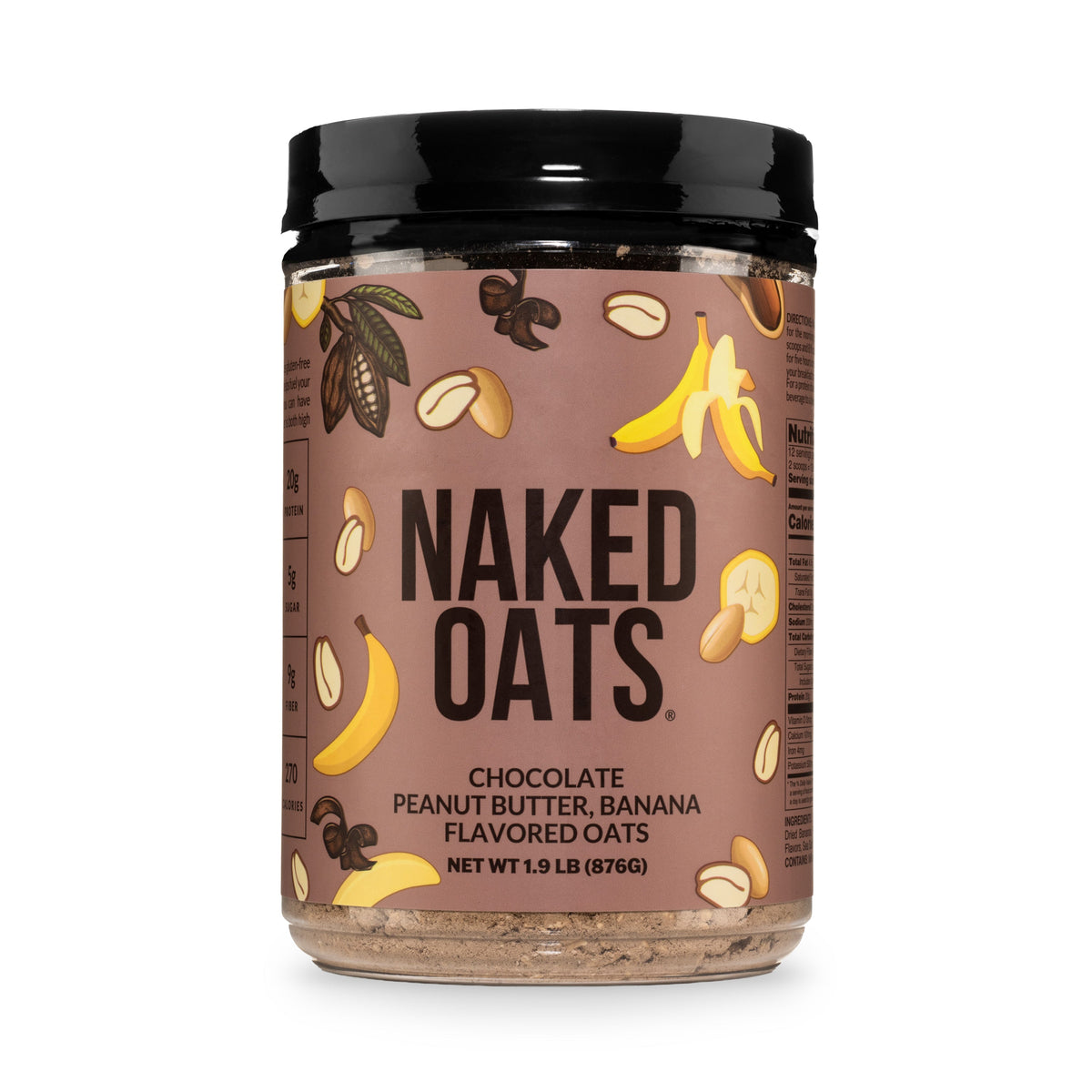 Chocolate Peanut Butter Banana Protein Oats | Naked Oats