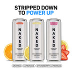 Strawberry Lemonade Naked Sparkling Energy | Clean Energy Drink - 12 Cans