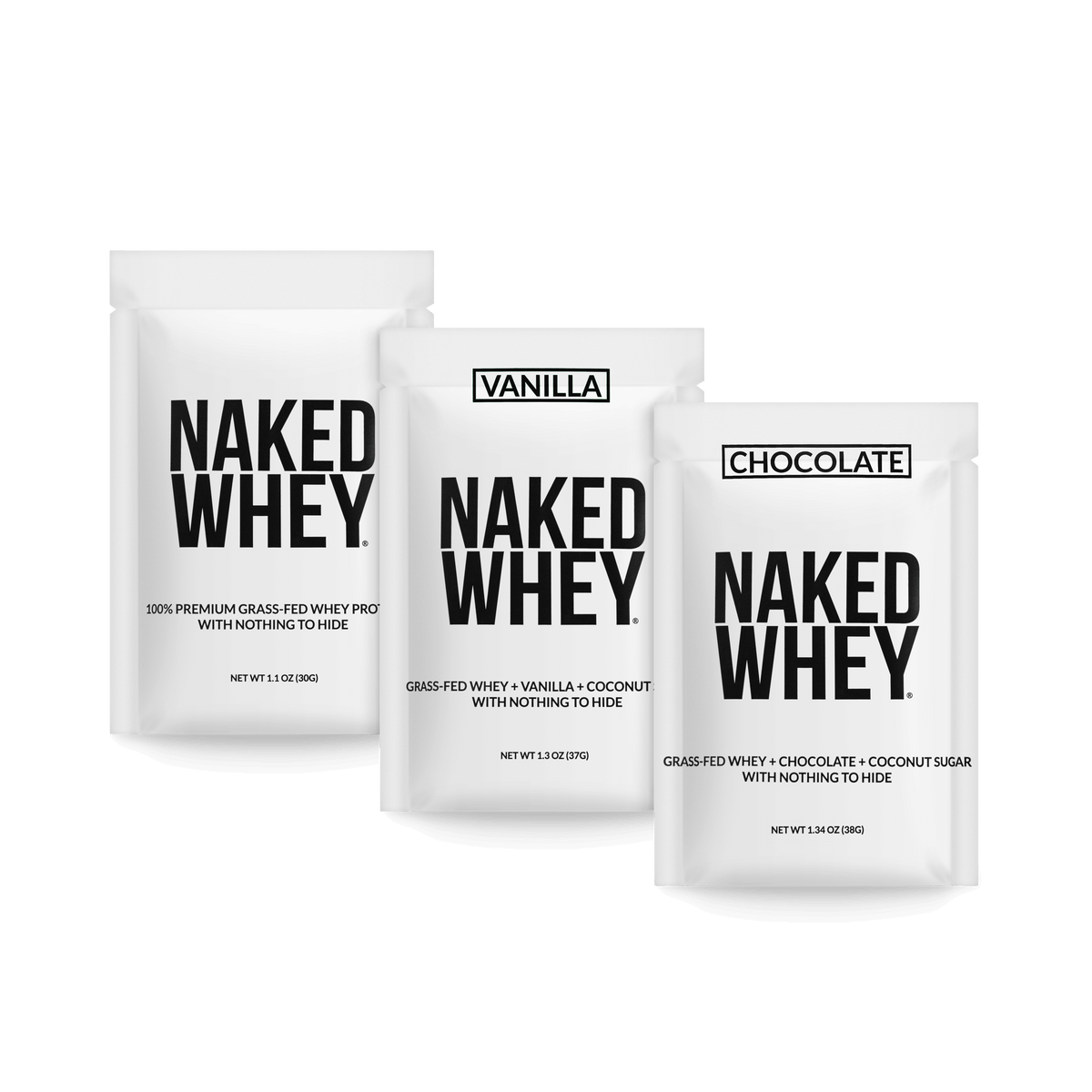 Grass Fed Whey Protein Powder Sample Pack