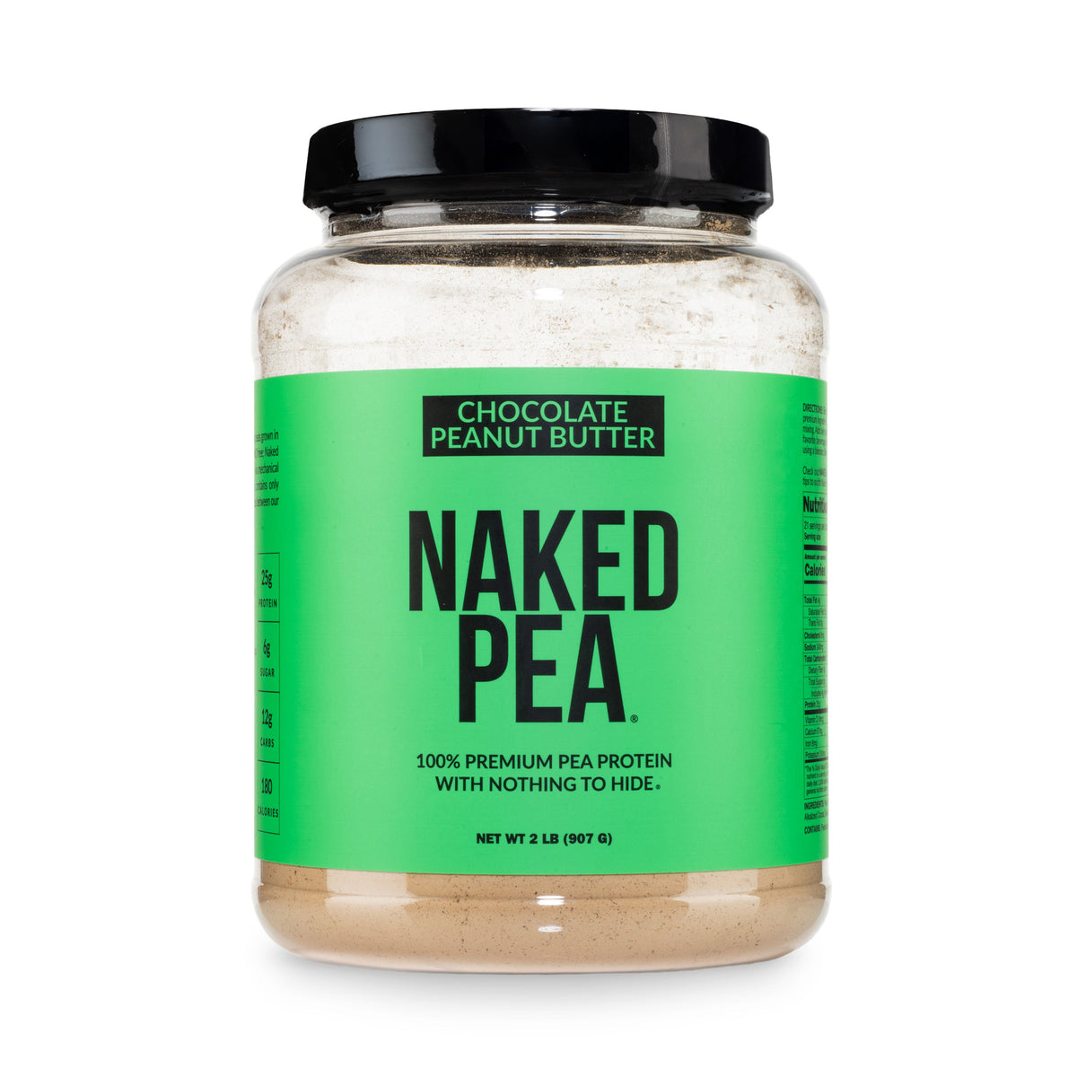Chocolate Peanut Butter Pea Protein Powder | Naked Pea - 2LB