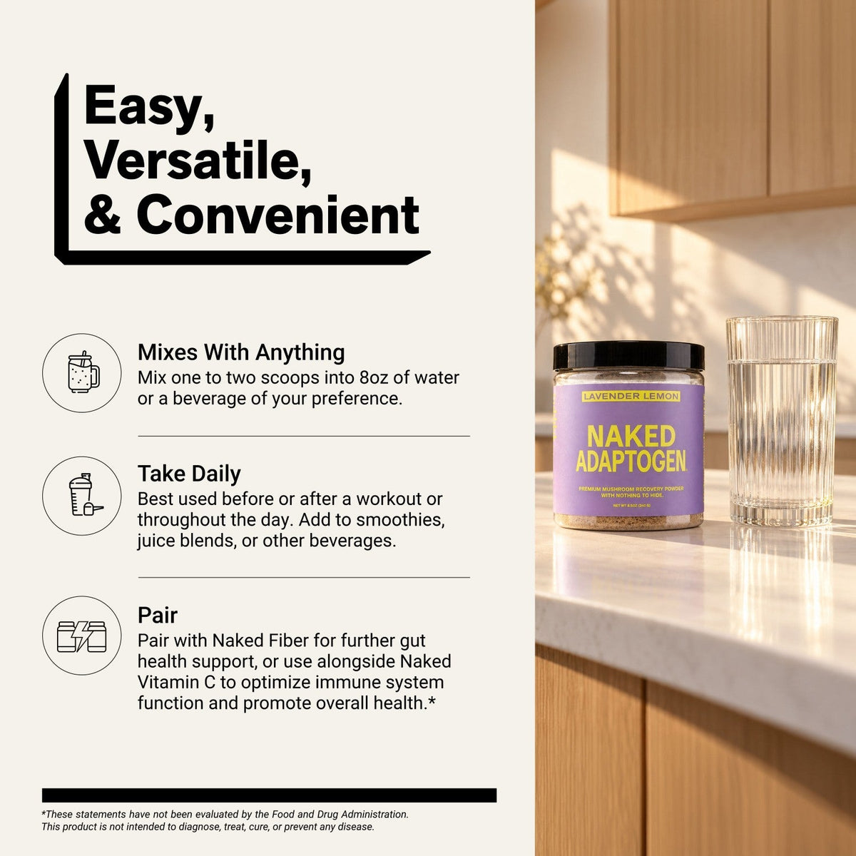 Recovery Mushroom Supplement | Naked Adaptogen