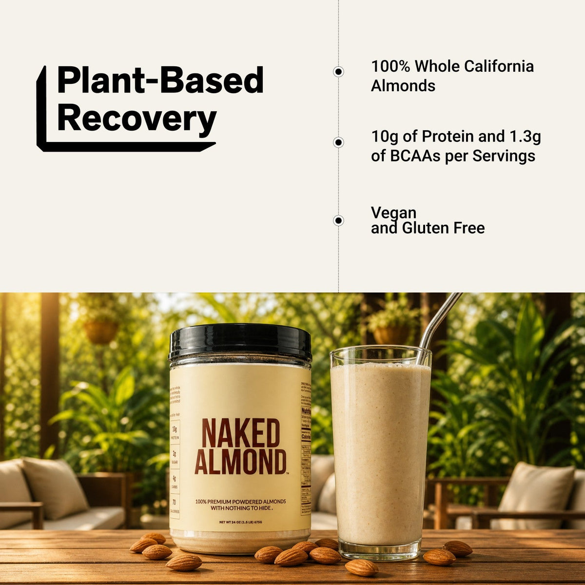 Powdered Almonds | Naked Almond - 1.5LB