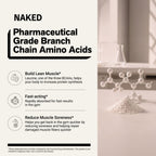 Branched Chain Amino Acids | Naked BCAAs - 100 Servings