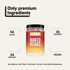 Strawberry Lemonade Branched Chain Amino Acids | Naked BCAAs - 34 Servings