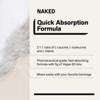 Branched Chain Amino Acids | Naked BCAAs - 100 Servings