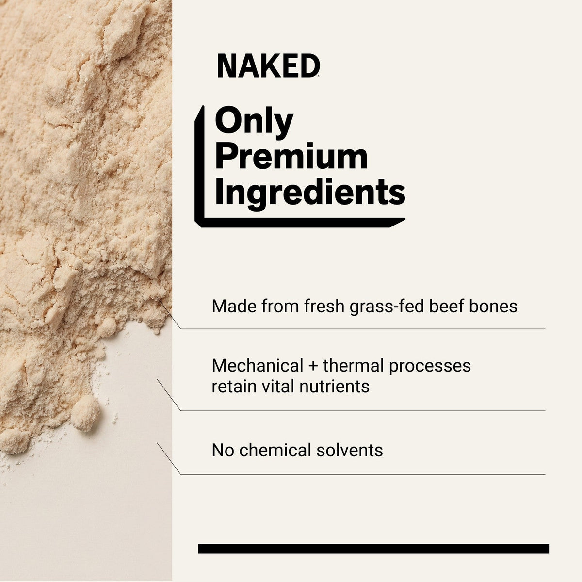 Bone Broth Protein Powder | Naked Bone Broth - 1LB