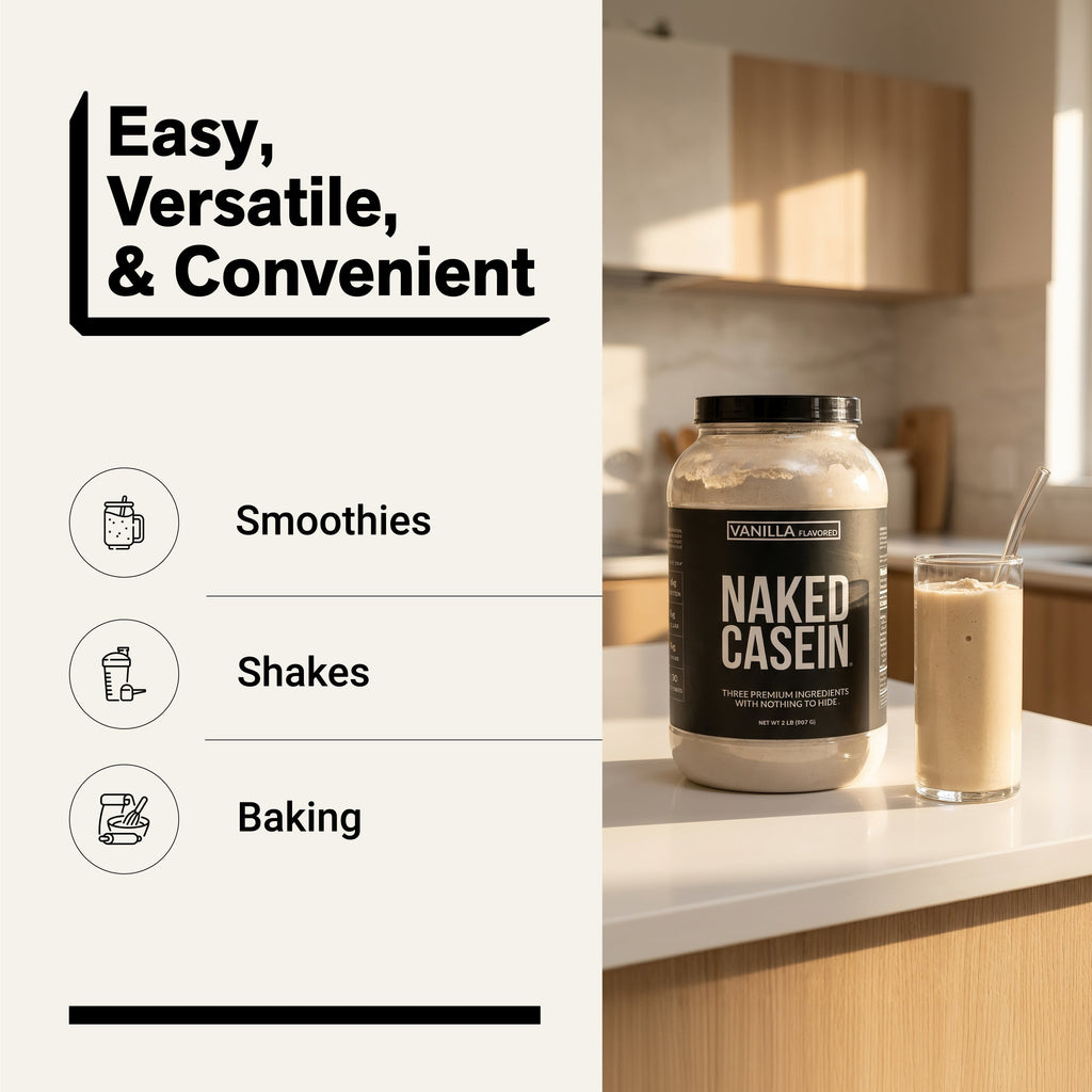 Vanilla Micellar Casein Protein Powder Supplement