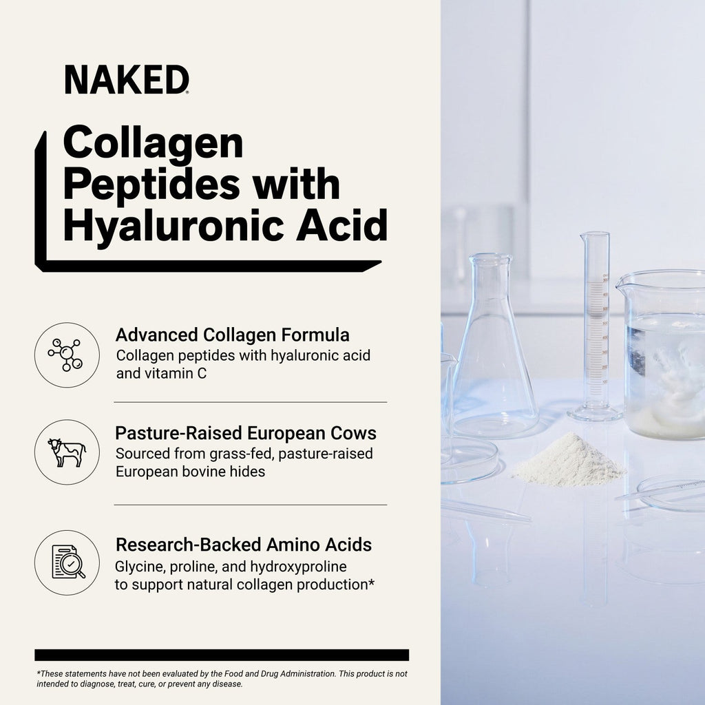 Collagen Peptides with Hyaluronic Acid | Naked Collagen Advanced - 1.3 LB