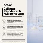 Collagen Peptides with Hyaluronic Acid | Naked Collagen Advanced - 1.3 LB