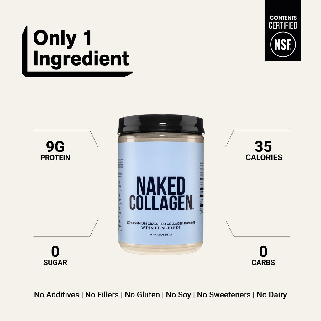 Collagen Peptides Protein Powder | Naked Collagen - 20 oz