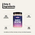 Strawberry Creatine Monohydrate Powder | Naked Creatine - 1.1LB