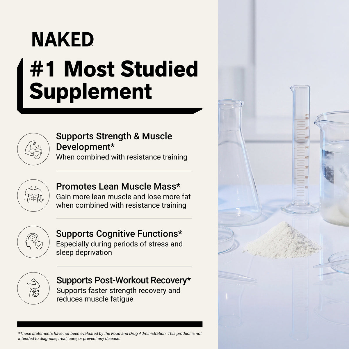 Creatine Travel Packets | Naked Creatine - 30 Servings