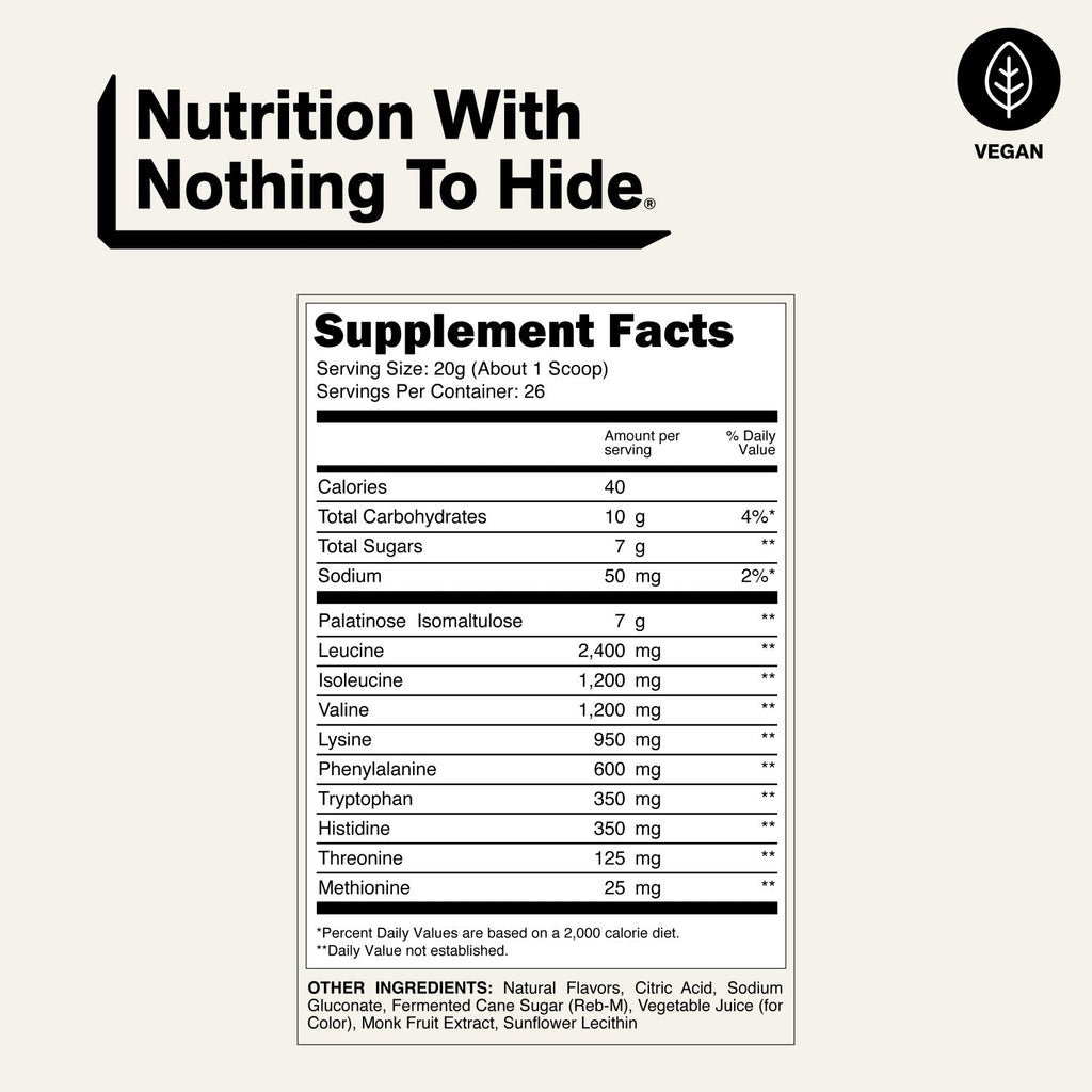 Strawberry Lemonade Essential Amino Acids Supplement | Naked EAAs - 26 Servings