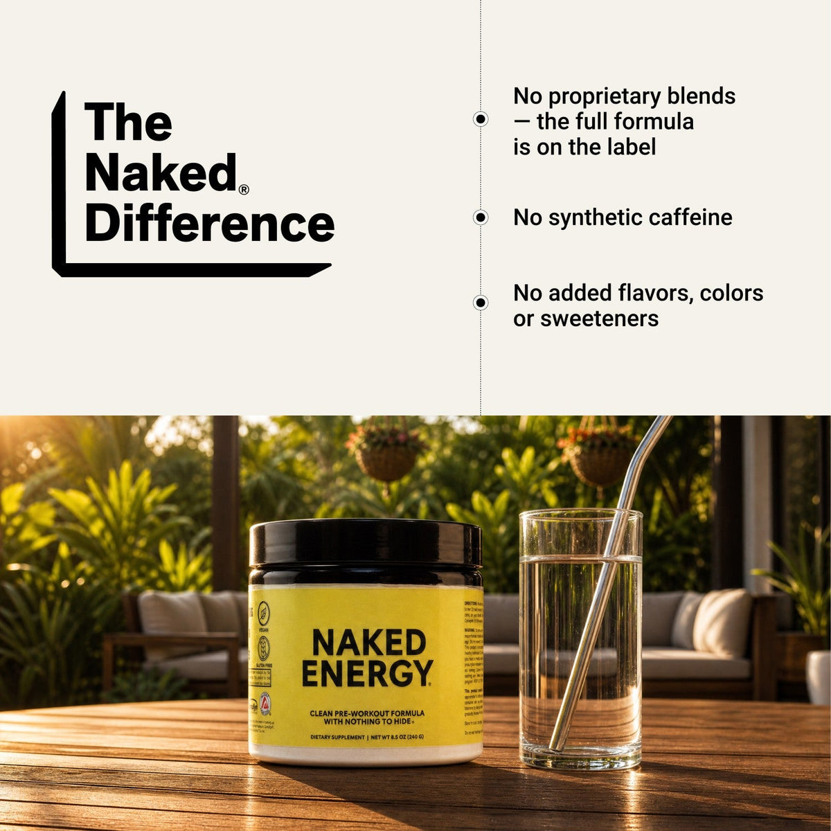 Pre Workout Supplement | Naked Energy - 50 Servings