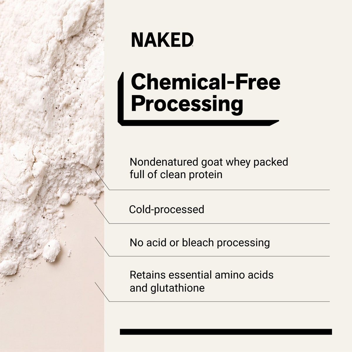 Vanilla Goat Whey Protein Powder | Naked Goat - 2lb