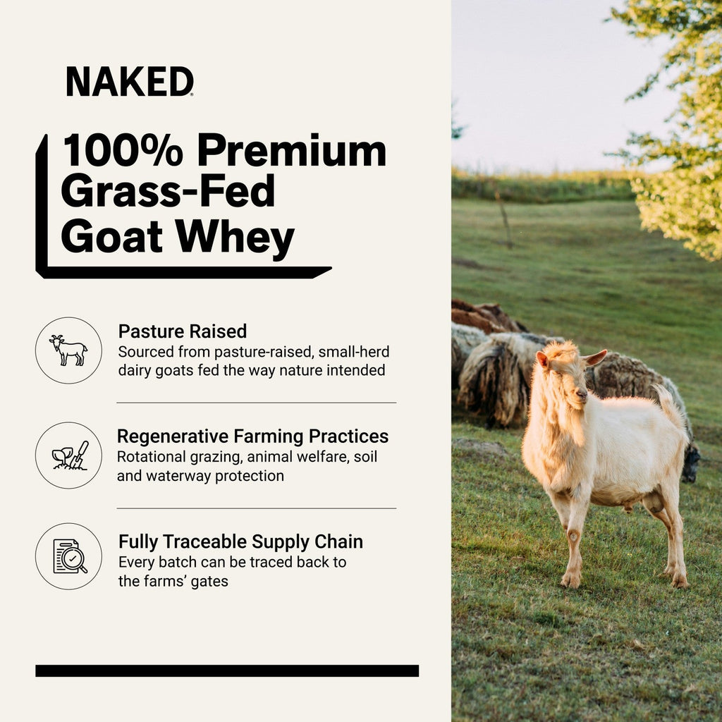Vanilla Goat Whey Protein Powder | Naked Goat - 2lb