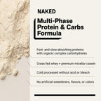 Vanilla Mass Gainer Protein Supplement | Naked Vanilla Mass - 8LB