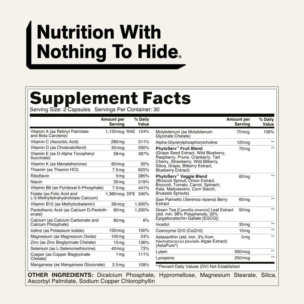 Multivitamin for Men | Naked Men's Multi - 60 Capsules