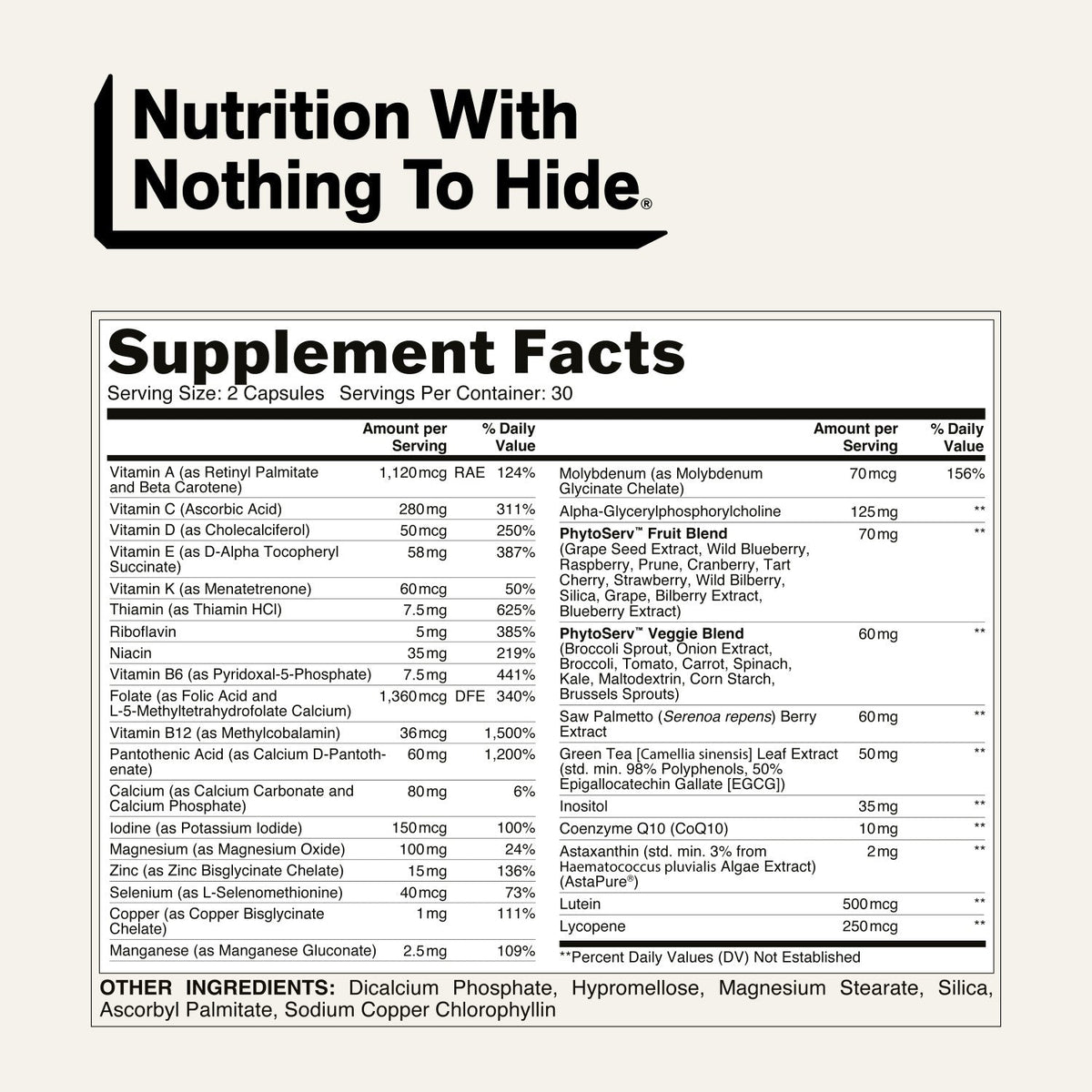 Multivitamin for Men | Naked Men's Multi - 60 Capsules