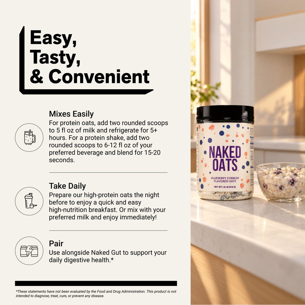 Blueberry Cobbler Protein Oats | Naked Oats