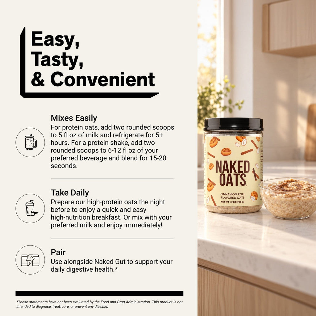 Cinnamon Roll Protein Oats | Naked Oats