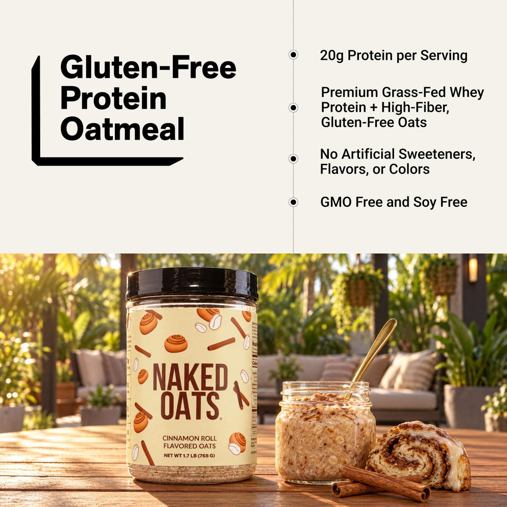 Cinnamon Roll Protein Oats | Naked Oats
