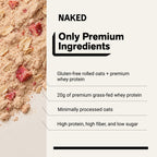 Strawberry Cream Protein Oats | Naked Oats