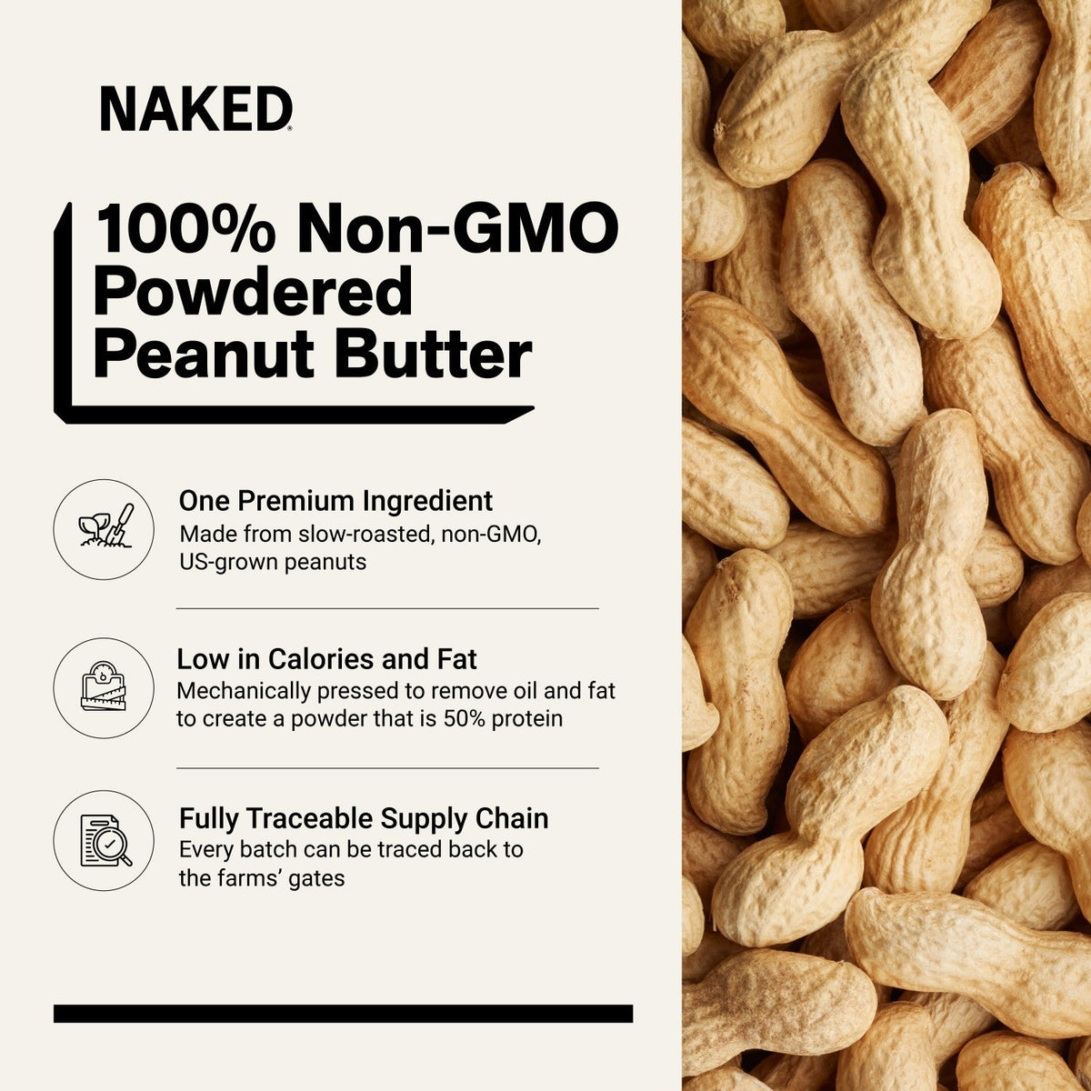 Powdered Peanut Butter | Naked PB - 2LB