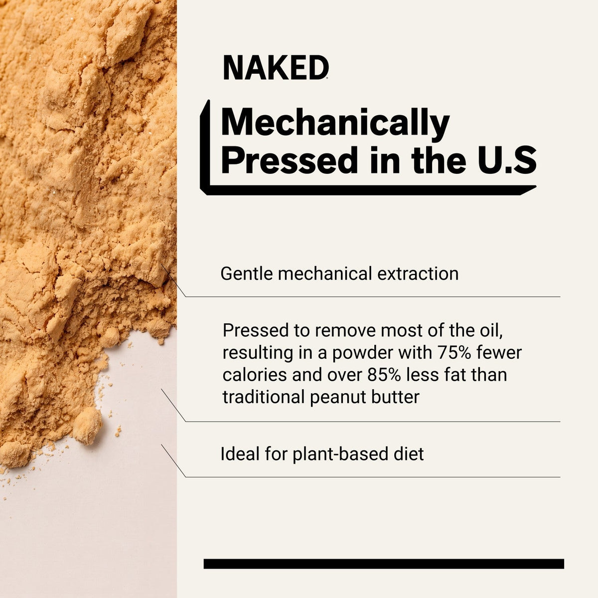 Organic Powdered Peanut Butter | Organic Naked PB - 1.5LB