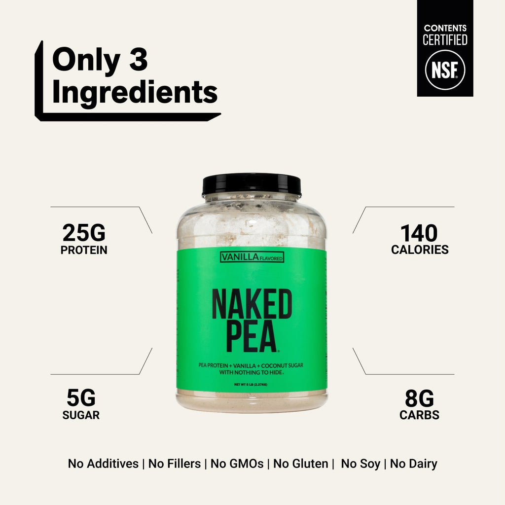 Vanilla Pea Protein Powder | Naked Vanilla Pea - 5LB