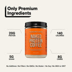 Hazelnut Latte Protein Iced Coffee | Naked Protein Coffee - 17 Servings