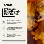 Vanilla Latte Protein Iced Coffee | Naked Protein Coffee - 17 Servings