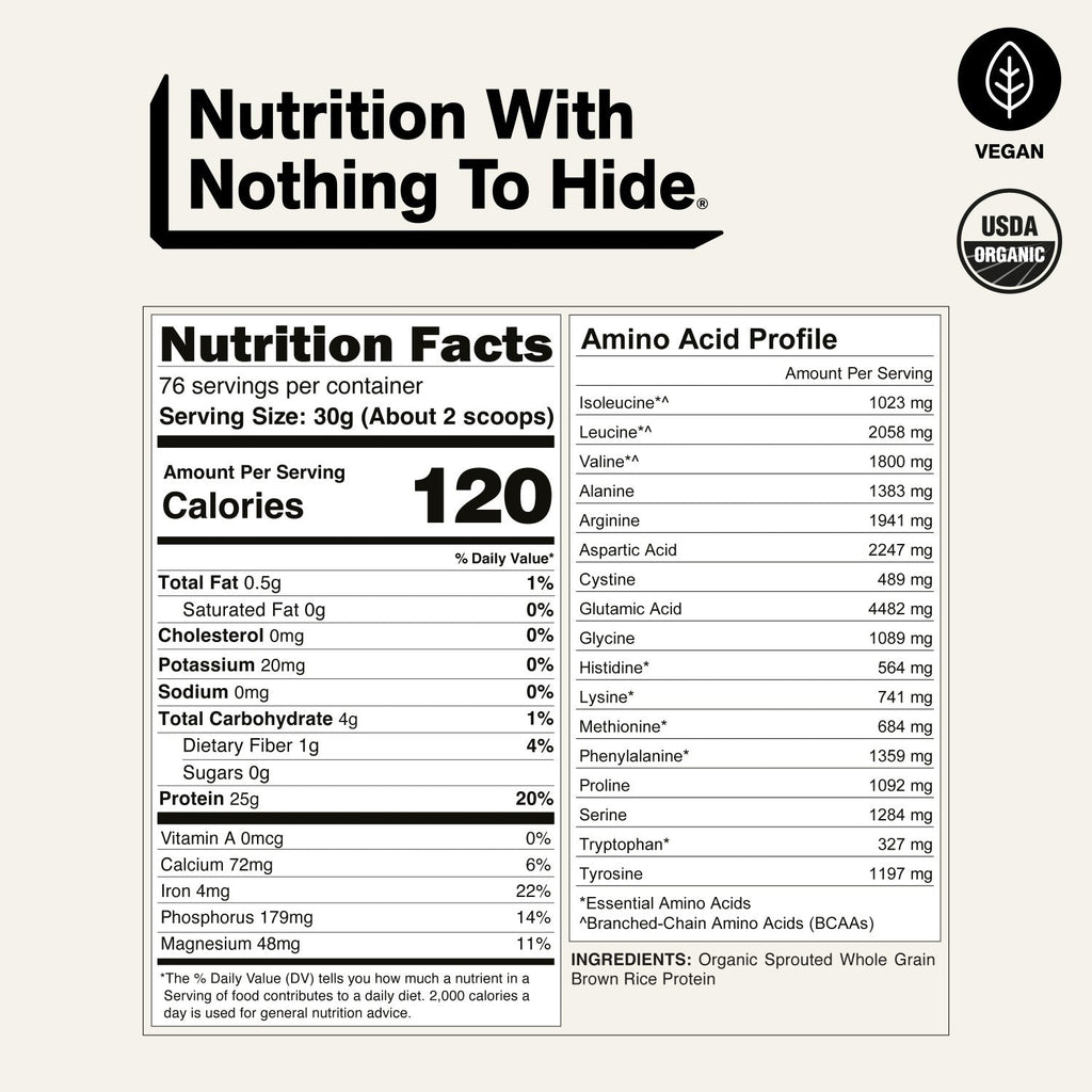Organic Brown Rice Protein Powder