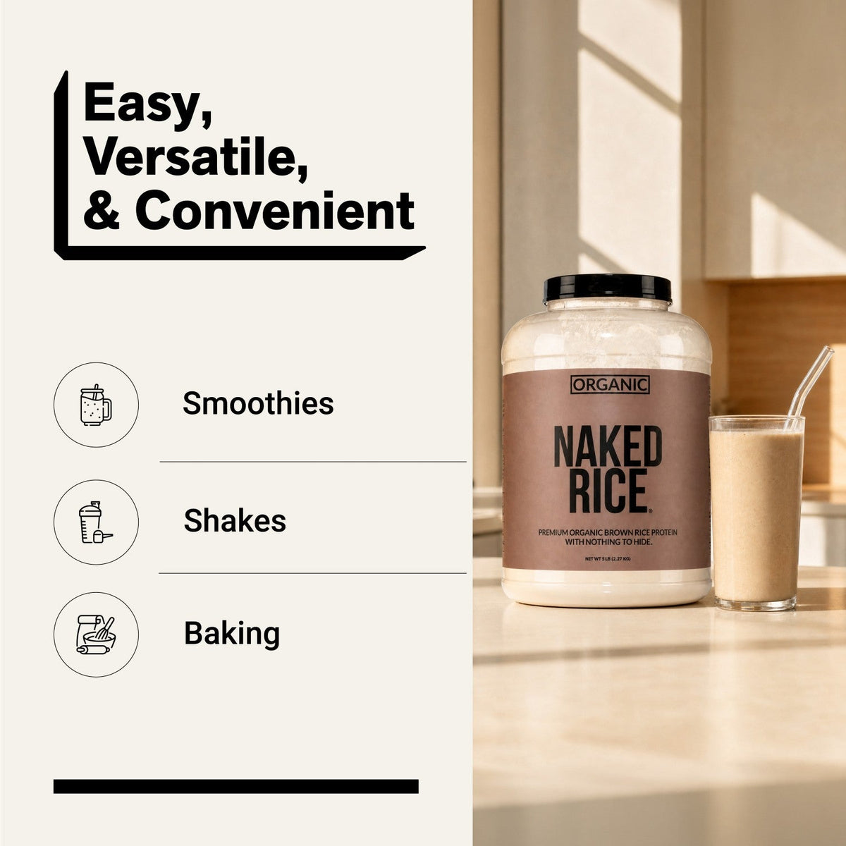Organic Brown Rice Protein Powder