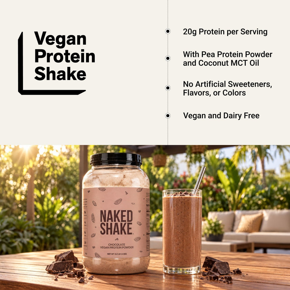 Chocolate Protein Shake | Naked Shake - 30 Servings