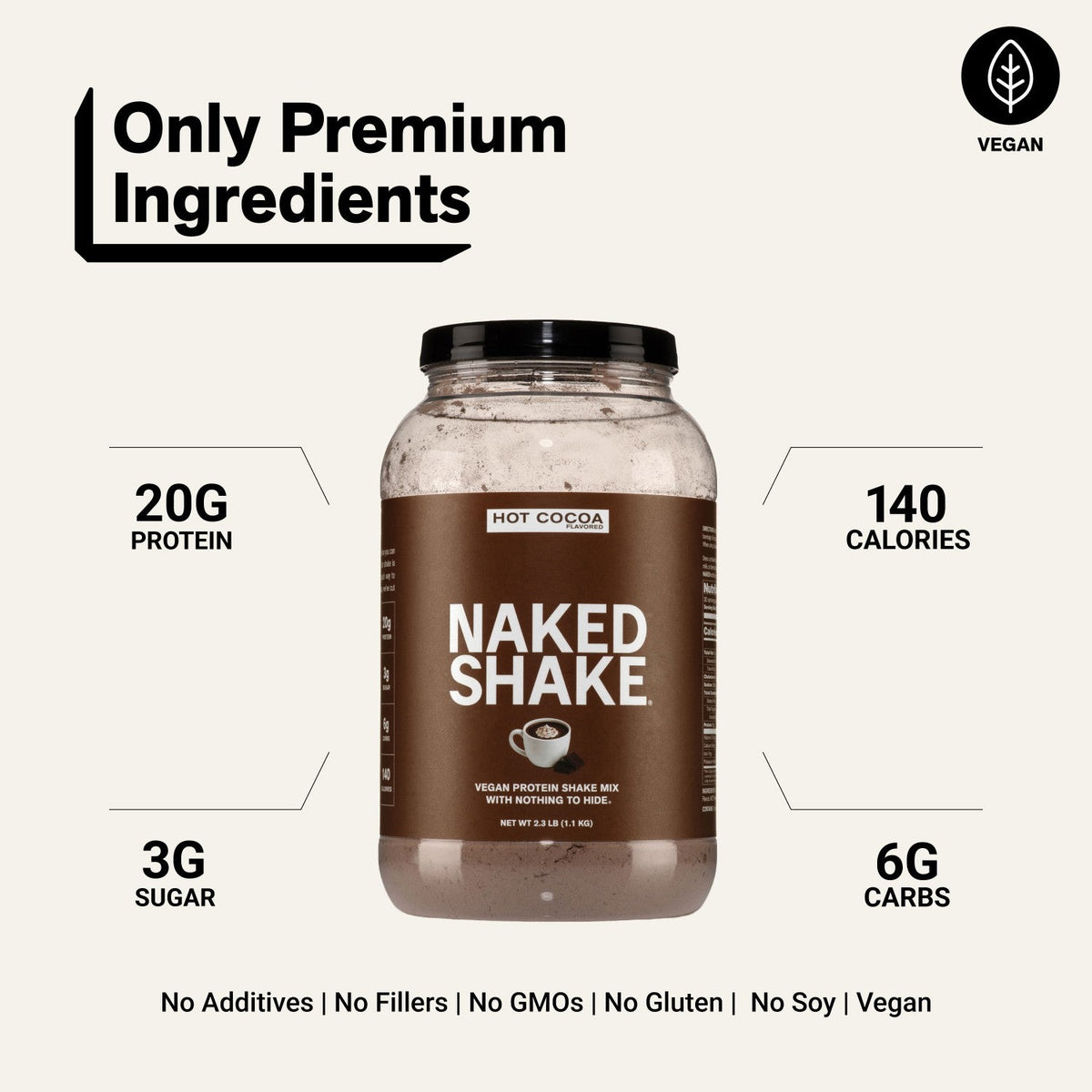 Hot Cocoa Protein Shake | Naked Shake - 30 Servings