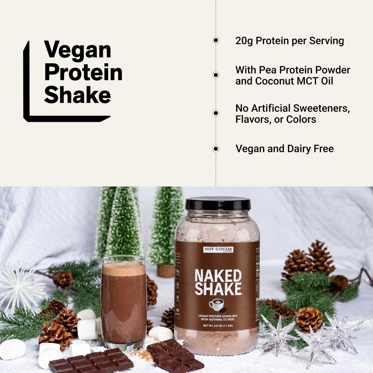 Hot Cocoa Protein Shake | Naked Shake - 30 Servings