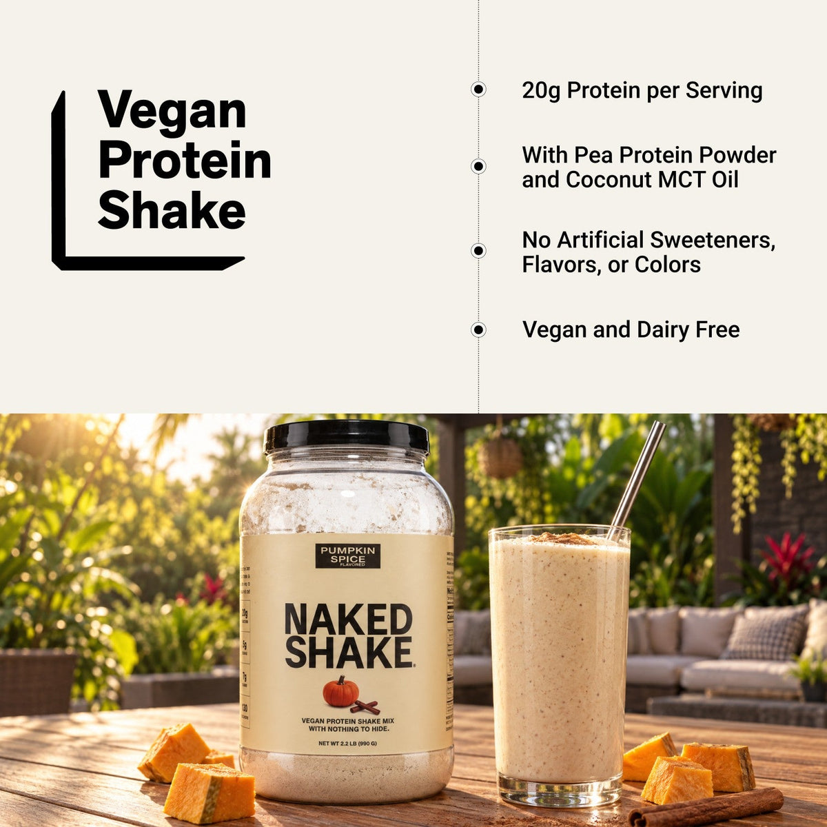 Pumpkin Spice Protein Shake | Naked Shake - 30 Servings