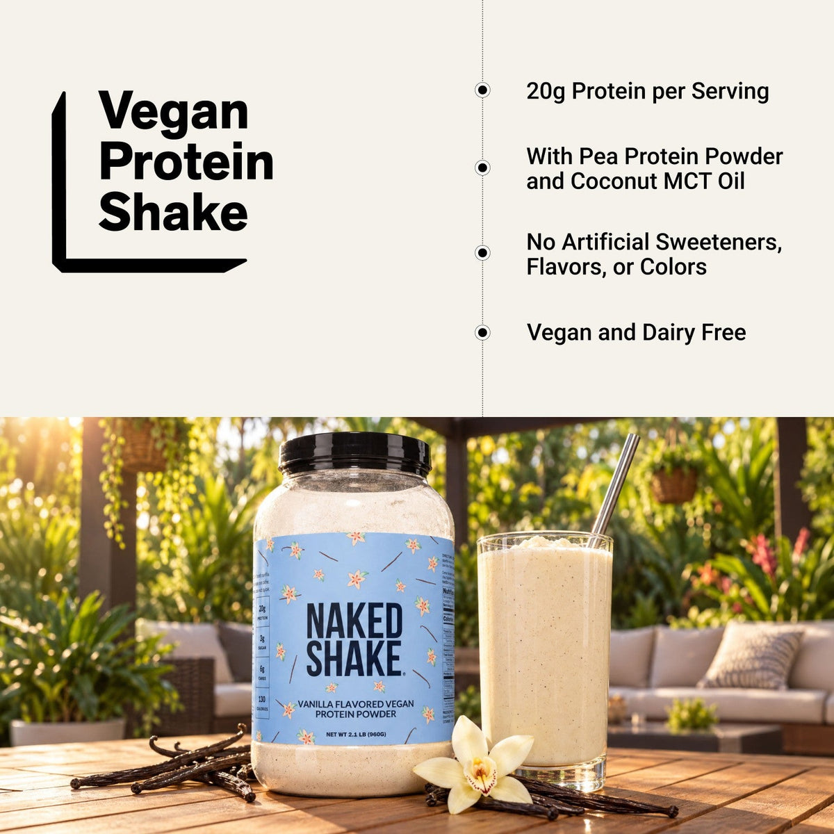 Vanilla Protein Shake | Naked Shake - 30 Servings
