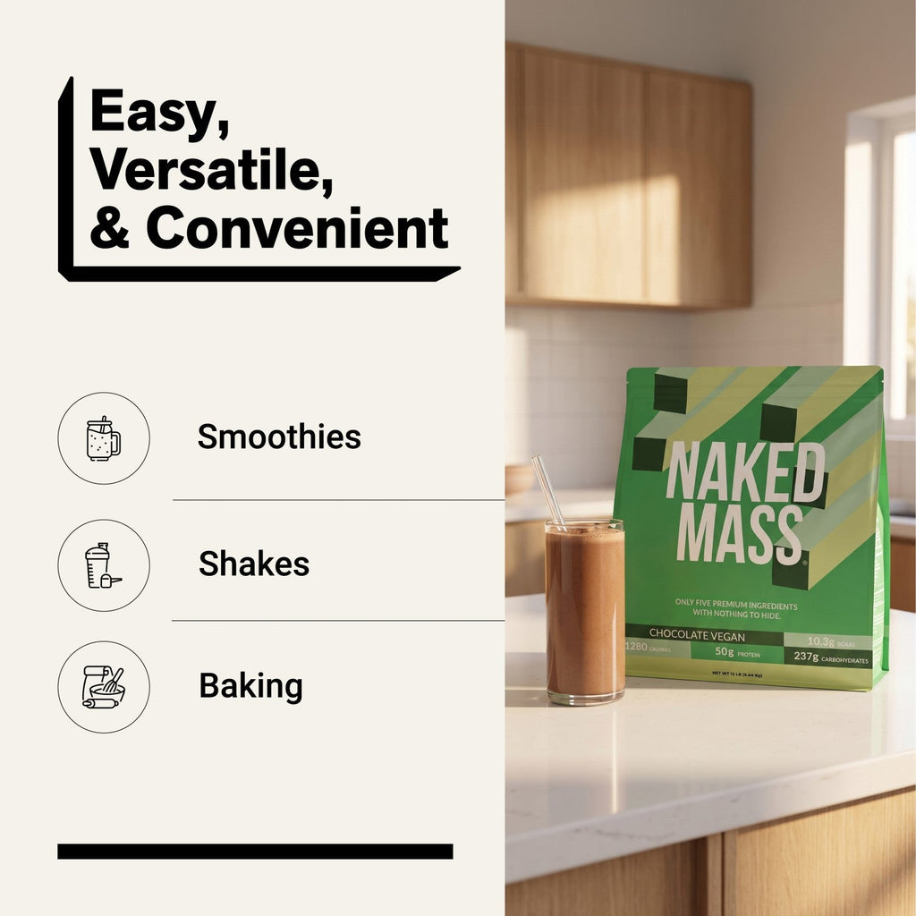 Chocolate Vegan Mass Gainer Protein Powder | No Additives
