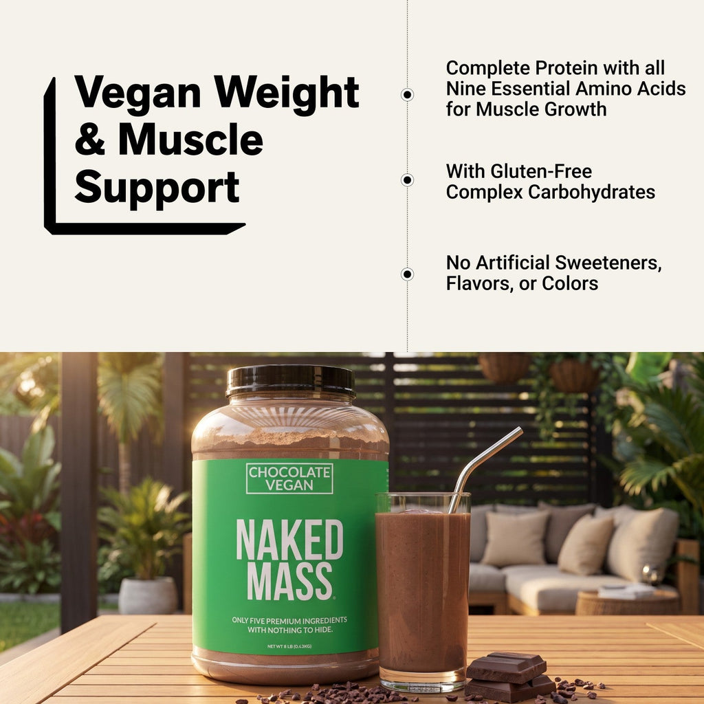Chocolate Vegan Mass Gainer Protein Powder | No Additives