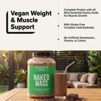 Chocolate Vegan Mass Gainer Protein Powder | No Additives