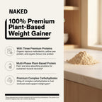 Chocolate Peanut Butter Vegan Mass Gainer Supplement | Naked Vegan Mass - 8LB
