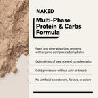 Chocolate Peanut Butter Vegan Mass Gainer Supplement | Naked Vegan Mass - 8LB