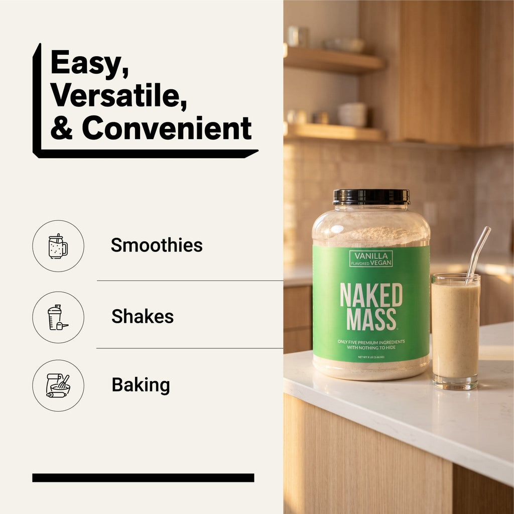 Vanilla Vegan Mass Gainer Protein Powder | No Additives